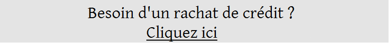 Rachat de crdit entre particulier